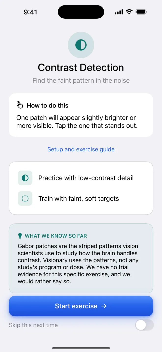 Get Visionary exercise primer: how to do it, what you practice, and what we know so far