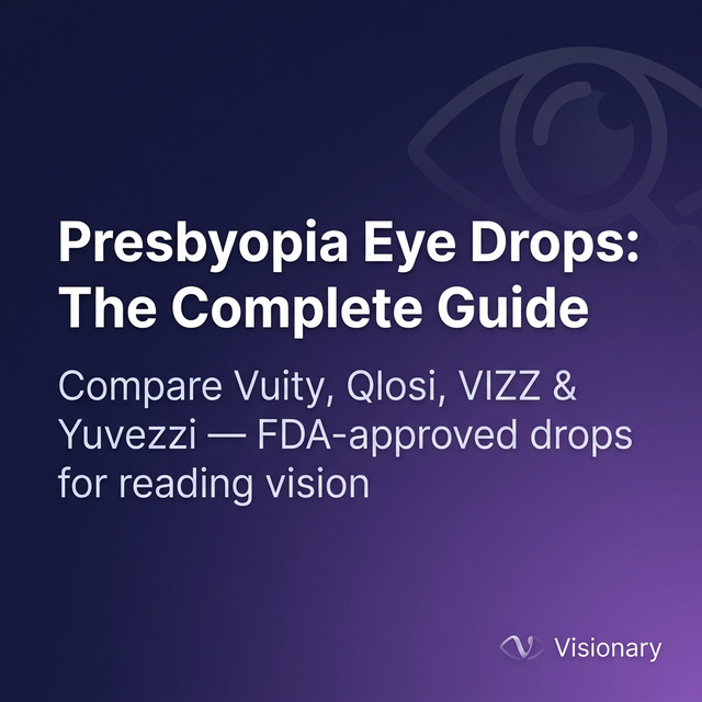 Every FDA-Approved Presbyopia Eye Drop Explained (2026 Guide) | Visionary